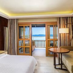 Отель Sheraton Maldives Full Moon Resort & Spa 5* Номер Делюкс с различными типами кроватей фото 2