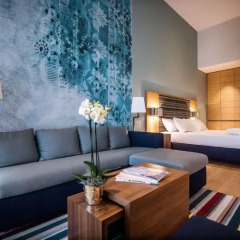 Отель Hyatt House Dusseldorf Andreas Quarter Стандартный номер с различными типами кроватей