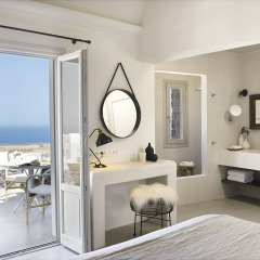 Отель Santo Maris Oia, Luxury Suites & Spa 5* Полулюкс с различными типами кроватей фото 4