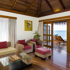 Отель Sheraton Maldives Full Moon Resort & Spa 5* Президентский люкс с различными типами кроватей фото 3