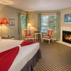 Отель Cambria Pines Lodge 3* Номер Fireplace с различными типами кроватей