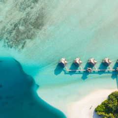 Отель Conrad Maldives Rangali Island пляж фото 6