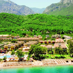 Отель Crystal Aura Beach Resort Кемер пляж фото 2