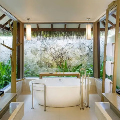 Отель Sheraton Maldives Full Moon Resort & Spa 5* Вилла Water с различными типами кроватей фото 2