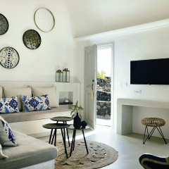 Отель Santo Maris Oia, Luxury Suites & Spa 5* Полулюкс с различными типами кроватей фото 7