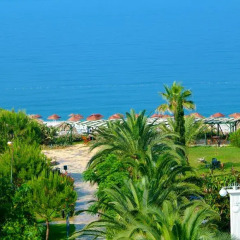 Club Aqua Plaza Турция, Окурджалар - отзывы, цены и фото номеров - забронировать отель Club Aqua Plaza онлайн пляж