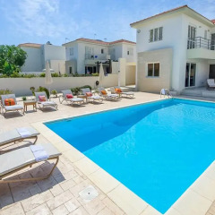 Отель Oceanview Villa 022 Кипр, Протарас - отзывы, цены и фото номеров - забронировать отель Oceanview Villa 022 онлайн бассейн фото 2