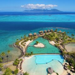 Отель InterContinental Resort Tahiti Французская Полинезия, Фааа - 1 отзыв об отеле, цены и фото номеров - забронировать отель InterContinental Resort Tahiti онлайн пляж фото 4