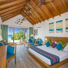 Отель Reethi Faru Resort 5* Вилла Делюкс с различными типами кроватей