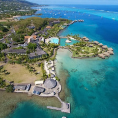 Отель InterContinental Resort Tahiti Французская Полинезия, Фааа - 1 отзыв об отеле, цены и фото номеров - забронировать отель InterContinental Resort Tahiti онлайн пляж фото 3