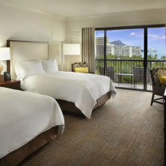 Отель Hilton Hawaiian Village Waikiki Beach Resort 4* Стандартный номер с 2 отдельными кроватями фото 9