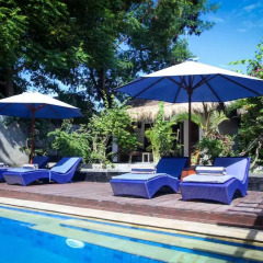 Отель Bale Sampan Bungalows бассейн фото 3