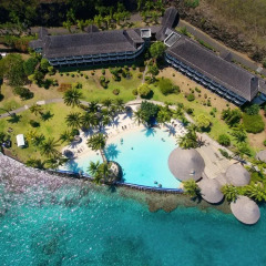 Отель InterContinental Resort Tahiti Французская Полинезия, Фааа - 1 отзыв об отеле, цены и фото номеров - забронировать отель InterContinental Resort Tahiti онлайн бассейн фото 3