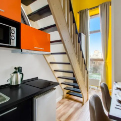 Гостиница ApartVille Улучшенный номер с различными типами кроватей фото 7