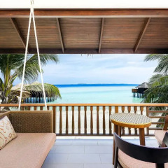 Отель Sheraton Maldives Full Moon Resort & Spa 5* Номер Делюкс с различными типами кроватей фото 7