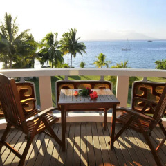 Отель InterContinental Resort Tahiti Французская Полинезия, Фааа - 1 отзыв об отеле, цены и фото номеров - забронировать отель InterContinental Resort Tahiti онлайн балкон