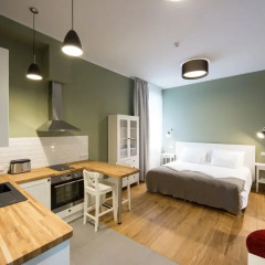 Апартаменты Riga Lux Apartments - Skolas Апартаменты с различными типами кроватей фото 15