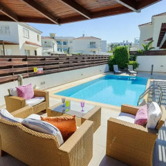 Отель Oceanview Villa 022 Кипр, Протарас - отзывы, цены и фото номеров - забронировать отель Oceanview Villa 022 онлайн балкон