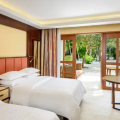 Отель Sheraton Maldives Full Moon Resort & Spa 5* Стандартный номер с различными типами кроватей фото 3