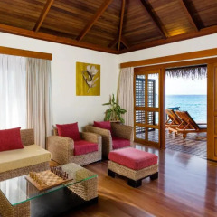 Отель Sheraton Maldives Full Moon Resort & Spa 5* Люкс Water с различными типами кроватей