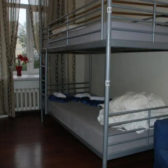 Hostel Moscow 444 Кровать в общем номере с двухъярусной кроватью фото 3