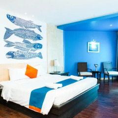 Отель Sea Breeze Jomtien Resort 4* Улучшенный номер с различными типами кроватей фото 11