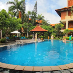 Отель Adi Dharma Hotel Индонезия, Бали - 2 отзыва об отеле, цены и фото номеров - забронировать отель Adi Dharma Hotel онлайн бассейн фото 2