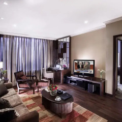 Отель Oakwood Premier Coex Center Улучшенные апартаменты с 2 отдельными кроватями