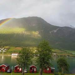 Отель Nesset Fjordcamping Номер с общей ванной комнатой с различными типами кроватей (общая ванная комната) фото 2