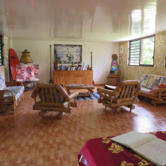 Отель Taharuu Surf Lodge 2* Номер категории Эконом с 2 отдельными кроватями (общая ванная комната) фото 2