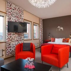 Отель Hotell Fridhemsgatan 3* Стандартный семейный номер с различными типами кроватей фото 8