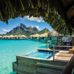 Отель Four Seasons Resort Bora Bora 5* Бунгало с различными типами кроватей фото 11