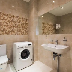 Отель Katrin Apartments Латвия, Юрмала - отзывы, цены и фото номеров - забронировать отель Katrin Apartments онлайн ванная