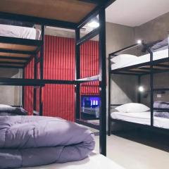 A7 Hidden Hostel Кровать в общем номере фото 17