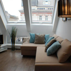 Апартаменты Alga Apartments am Westbahnhof комната для гостей фото 5