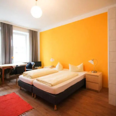 Отель Pension/Guesthouse am Hauptbahnhof Стандартный номер с двуспальной кроватью (общая ванная комната) фото 3