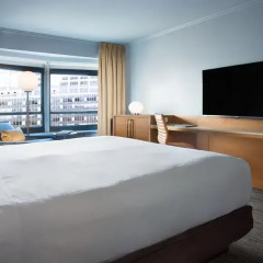Отель New York Hilton Midtown 4* Номер Skyline с двуспальной кроватью фото 4