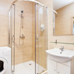 Отель 1 Night In Poznań - Wielka Apartments Польша, Познань - отзывы, цены и фото номеров - забронировать отель 1 Night In Poznań - Wielka Apartments онлайн ванная