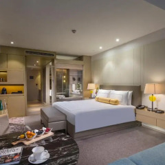 Отель InterContinental Shanghai Jing’ An 5* Улучшенный номер с различными типами кроватей фото 3