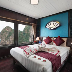 Отель Halong Aclass Legend Cruise 3* Люкс с различными типами кроватей фото 4