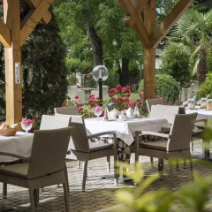 Отель B&B Ferienidylle Gstrein Парчинес питание