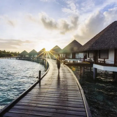 Отель Adaaran Prestige Water Villas Медупару приотельная территория фото 2