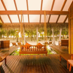 Отель Medhufushi Island Resort 4* Вилла с различными типами кроватей фото 6