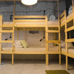 АРТ хостел Культура Кровать в общем номере с двухъярусными кроватями фото 2