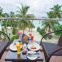 Отель Hathaa Beach Maldives 3* Номер Делюкс с различными типами кроватей фото 7