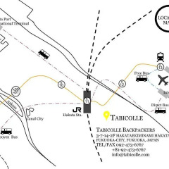 Отель Tabicolle Backpackers Хаката городской автобус