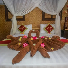 Отель Balangan Sea View Bungalow 3* Бунгало с различными типами кроватей фото 8