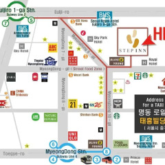 Отель STEP INN Myeongdong 1 Южная Корея, Сеул - 1 отзыв об отеле, цены и фото номеров - забронировать отель STEP INN Myeongdong 1 онлайн городской автобус