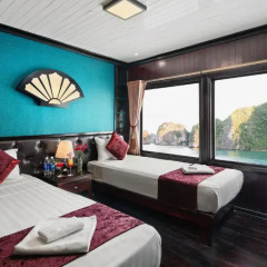 Отель Halong Aclass Legend Cruise 3* Номер Делюкс с различными типами кроватей фото 10