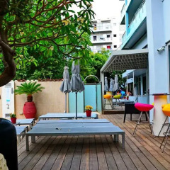 Отель Aquamare Hotel Греция, Родос - отзывы, цены и фото номеров - забронировать отель Aquamare Hotel онлайн приотельная территория фото 2